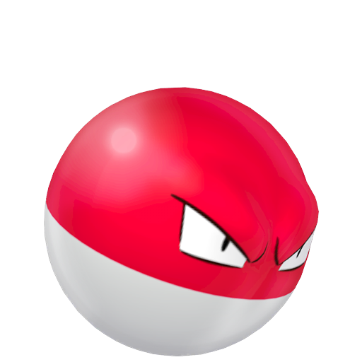 Voltorb — duży render postaci w zwykłym ubarwieniu