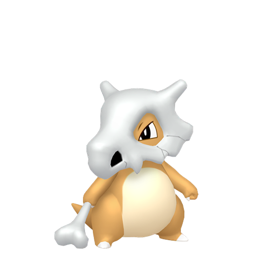 Cubone — duży render postaci w zwykłym ubarwieniu