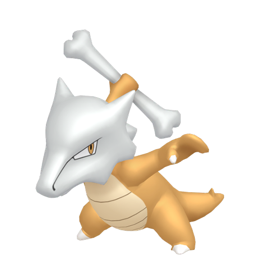 Marowak — duży render postaci w zwykłym ubarwieniu