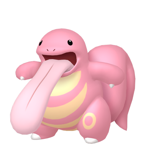 Lickitung — duży render postaci w zwykłym ubarwieniu