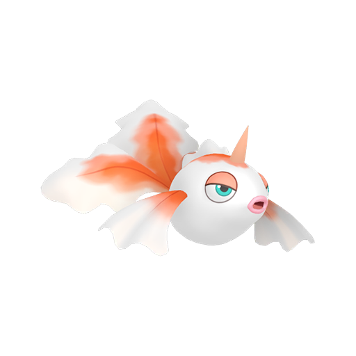 Goldeen — duży render postaci w zwykłym ubarwieniu