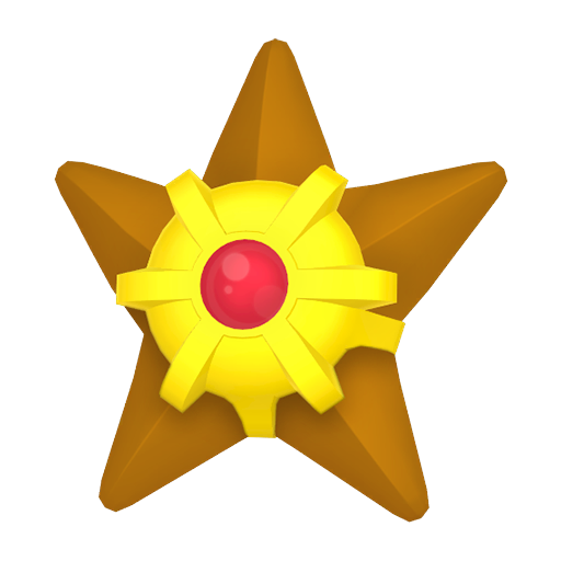 Staryu — duży render postaci w zwykłym ubarwieniu