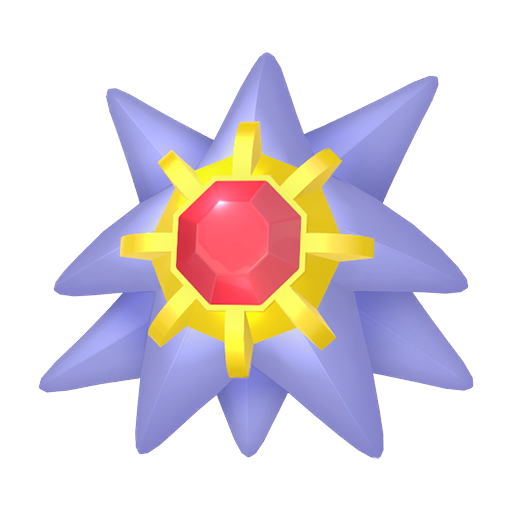 Starmie — duży render postaci w zwykłym ubarwieniu