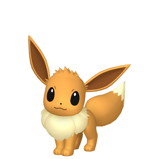 Eevee — duży render postaci w zwykłym ubarwieniu