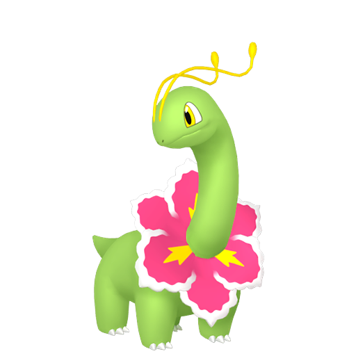 Meganium — duży render postaci w zwykłym ubarwieniu