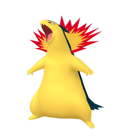 Typhlosion — duży render postaci w zwykłym ubarwieniu