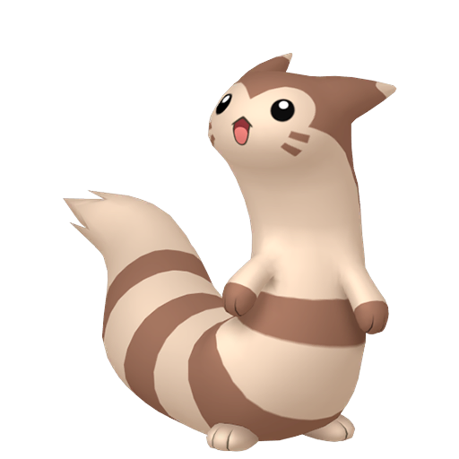 Furret — duży render postaci w zwykłym ubarwieniu