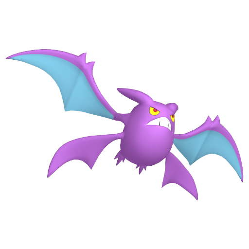 Crobat — duży render postaci w zwykłym ubarwieniu