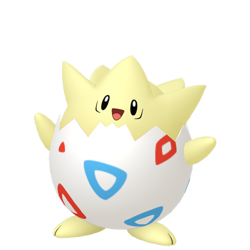 Togepi — duży render postaci w zwykłym ubarwieniu