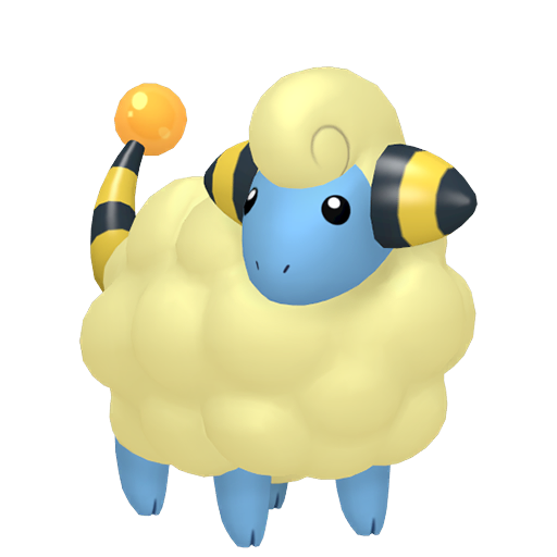 Mareep — duży render postaci w zwykłym ubarwieniu