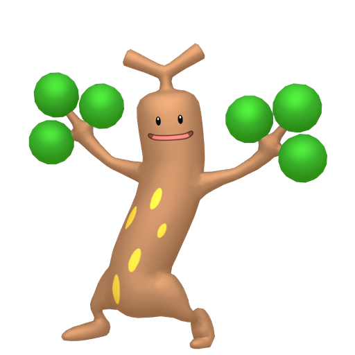 Sudowoodo — duży render postaci w zwykłym ubarwieniu