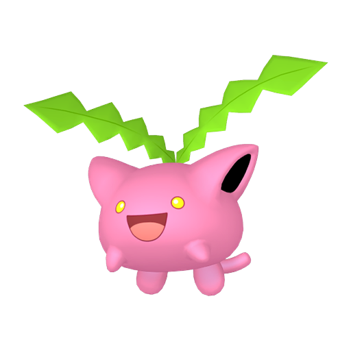 Hoppip — duży render postaci w zwykłym ubarwieniu