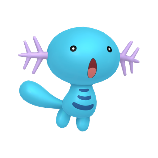 Wooper — duży render postaci w zwykłym ubarwieniu
