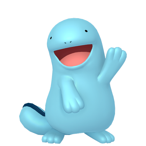 Quagsire — duży render postaci w zwykłym ubarwieniu