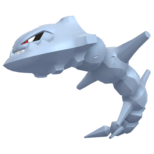 Steelix — duży render postaci w zwykłym ubarwieniu