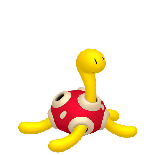 Shuckle — duży render postaci w zwykłym ubarwieniu