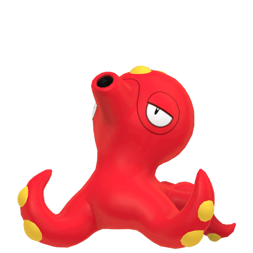 Octillery — duży render postaci w zwykłym ubarwieniu