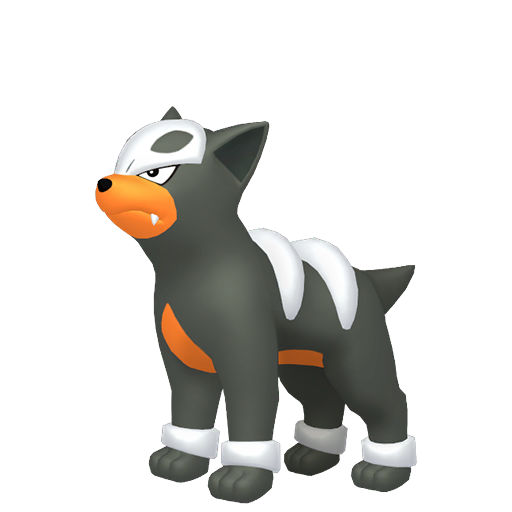 Houndour — duży render postaci w zwykłym ubarwieniu