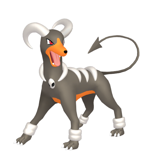 Houndoom — duży render postaci w zwykłym ubarwieniu