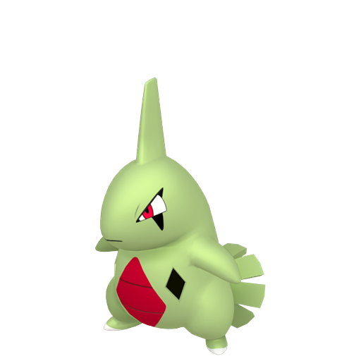 Larvitar — duży render postaci w zwykłym ubarwieniu