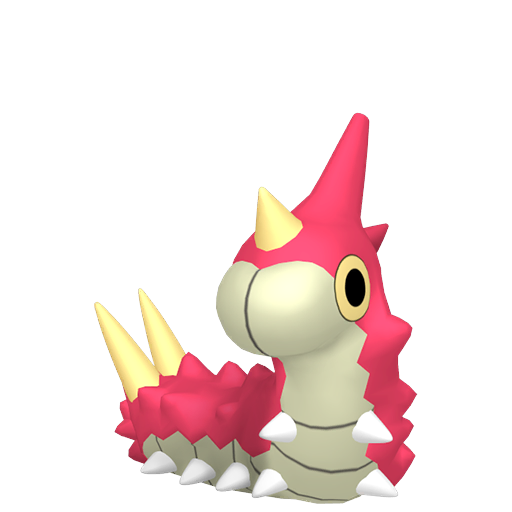 Wurmple — duży render postaci w zwykłym ubarwieniu