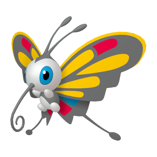 Beautifly — duży render postaci w zwykłym ubarwieniu