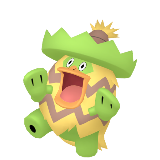 Ludicolo — duży render postaci w zwykłym ubarwieniu
