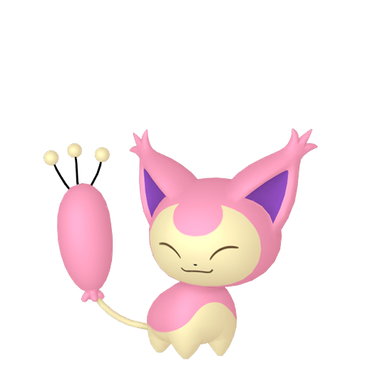Skitty — duży render postaci w zwykłym ubarwieniu