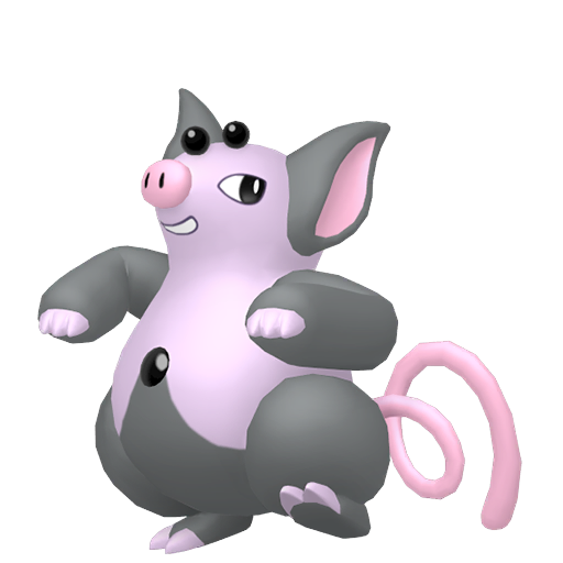 Grumpig — duży render postaci w zwykłym ubarwieniu