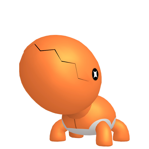 Trapinch — duży render postaci w zwykłym ubarwieniu