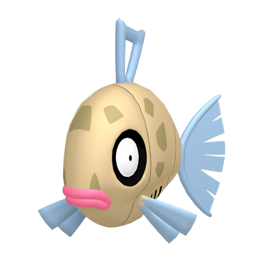 Feebas — duży render postaci w zwykłym ubarwieniu