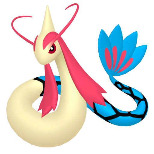 Milotic — duży render postaci w zwykłym ubarwieniu