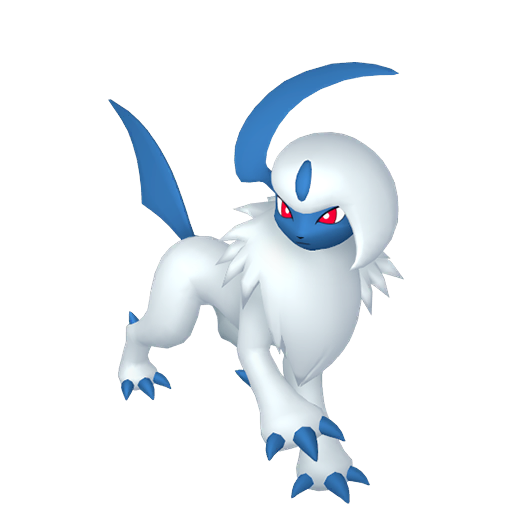 Absol — duży render postaci w zwykłym ubarwieniu