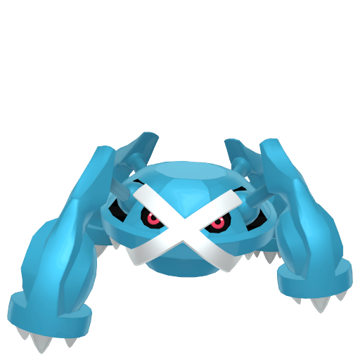 Metagross — duży render postaci w zwykłym ubarwieniu