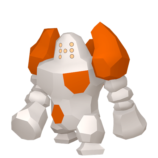 Regirock — duży render postaci w zwykłym ubarwieniu