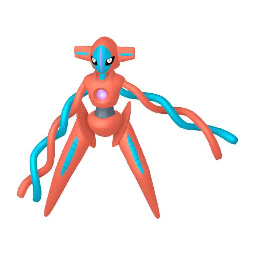 Deoxys — duży render postaci w zwykłym ubarwieniu