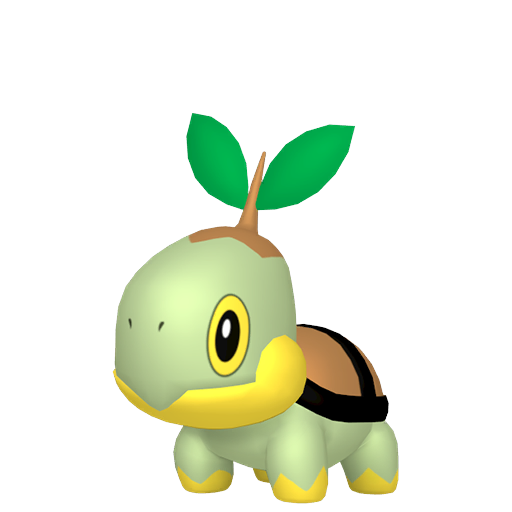 Turtwig — duży render postaci w zwykłym ubarwieniu
