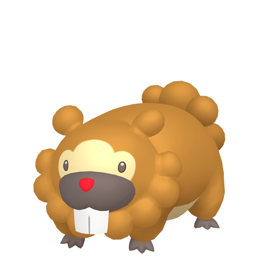 Bidoof — duży render postaci w zwykłym ubarwieniu