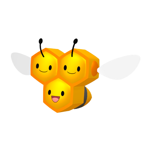 Combee — duży render postaci w zwykłym ubarwieniu