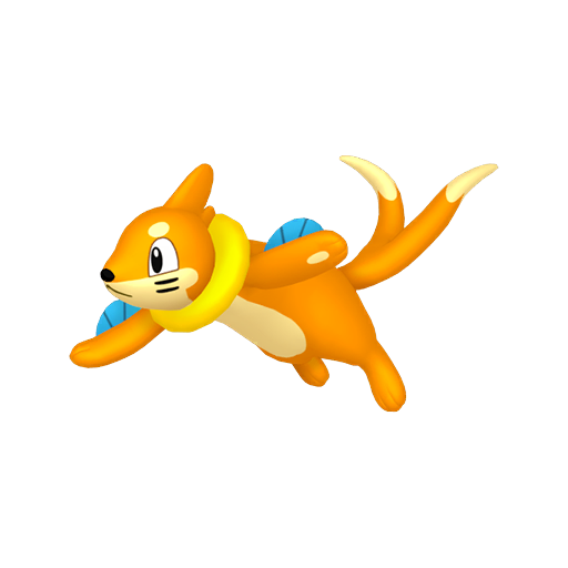 Buizel — duży render postaci w zwykłym ubarwieniu