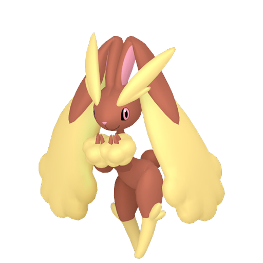Lopunny — duży render postaci w zwykłym ubarwieniu