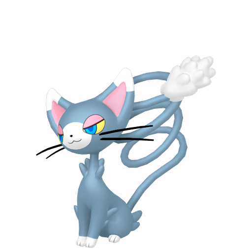 Glameow — duży render postaci w zwykłym ubarwieniu