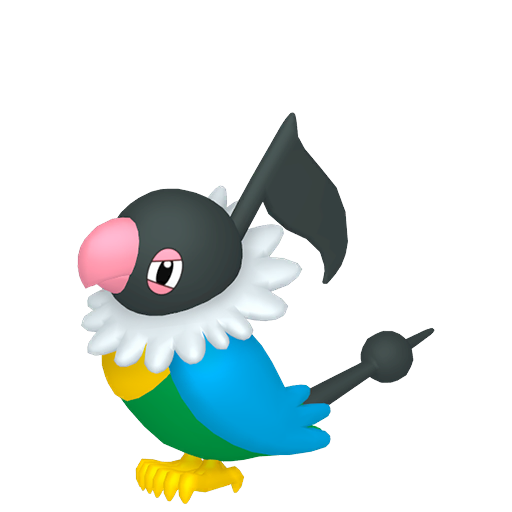 Chatot — duży render postaci w zwykłym ubarwieniu