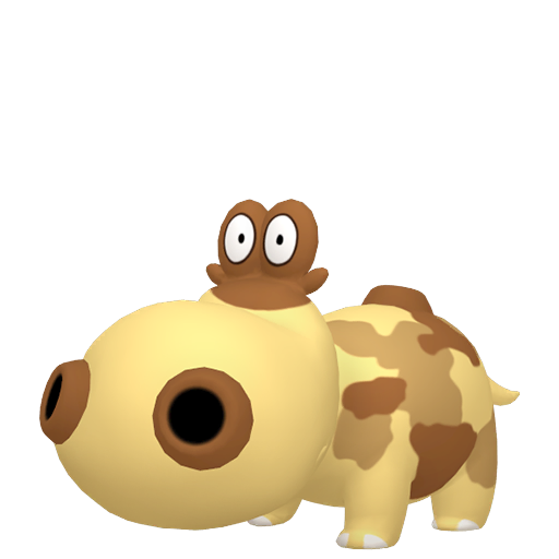 Hippopotas — duży render postaci w zwykłym ubarwieniu