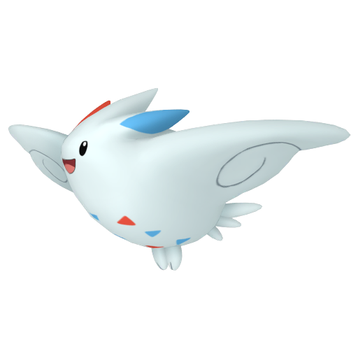 Togekiss — duży render postaci w zwykłym ubarwieniu