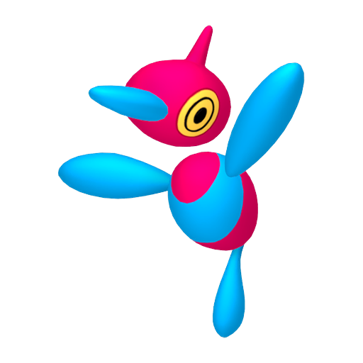 Porygon-Z — duży render postaci w zwykłym ubarwieniu