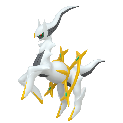 Arceus — duży render postaci w zwykłym ubarwieniu