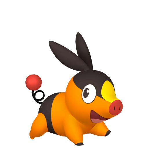 Tepig — duży render postaci w zwykłym ubarwieniu