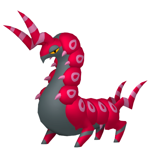 Scolipede — duży render postaci w zwykłym ubarwieniu