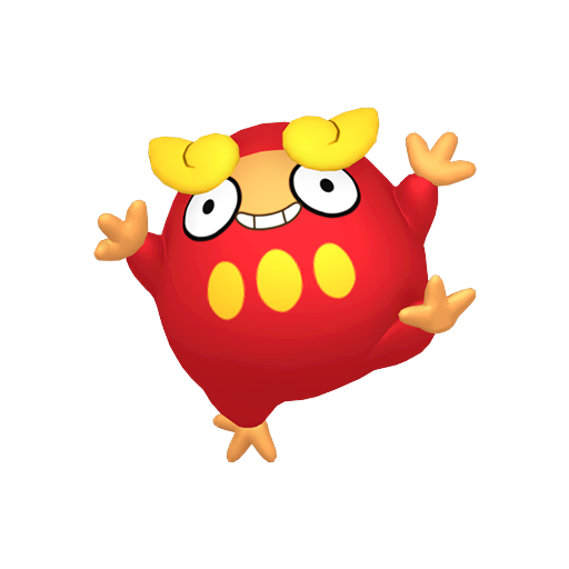 Darumaka — duży render postaci w zwykłym ubarwieniu